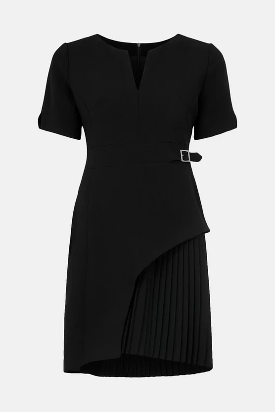 Best Pirce π― Karen Millen Tailored Military Pleat Short Sleeve Mini π Dress β€οΈ - Image 4