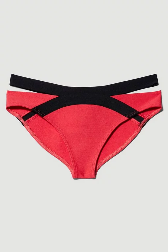 Deals ๐คฉ Karen Millen Bandage Colour Block Strappy ๐ Bikini Bottoms ๐ - Image 4