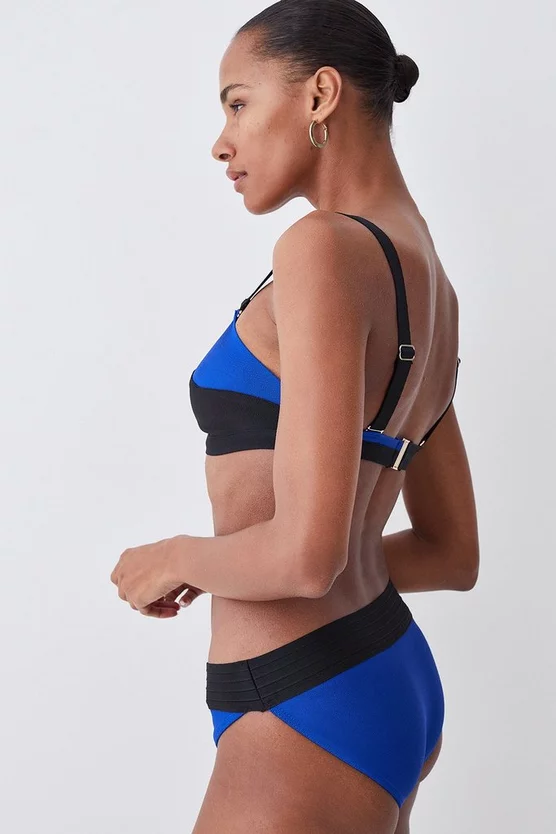 New π Karen Millen Bandage Colour Block π Bikini Bottoms - cobalt π - Image 5