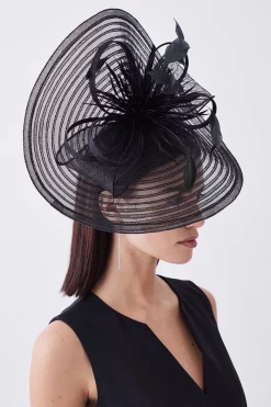 Best Pirce 🥰 Karen Millen Feather Detail Fascinator ❤️