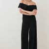 Discount 🤩 Karen Millen Tailored Bardot Wide Leg Jumpsuit 😀