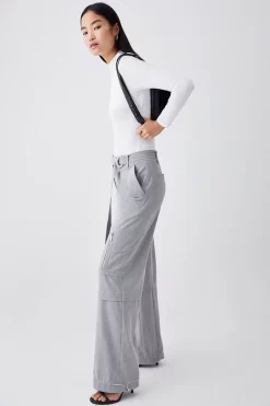 Top 10 👏 Karen Millen Pocket Detail High Waist Straight Trousers - grey 😀