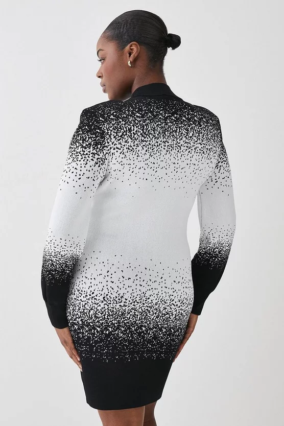 Discount β Karen Millen Plus Size Hotfix Sequin Knit Mini π Dress - mono π - Image 3