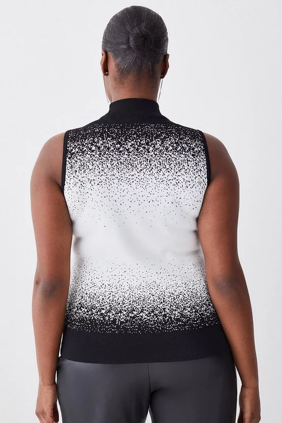 Best reviews of π Karen Millen Plus Size Hotfix Sequin Knit High Neck Jumper - mono β - Image 3