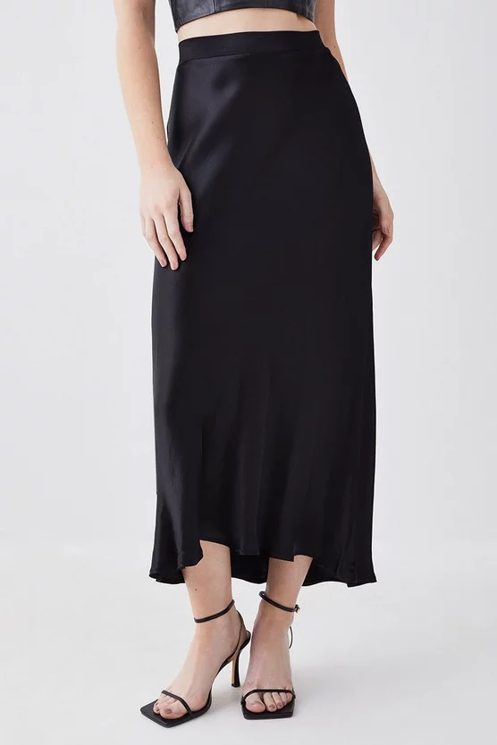 Hot Sale β Karen Millen Satin Woven π Skirt β - Image 2