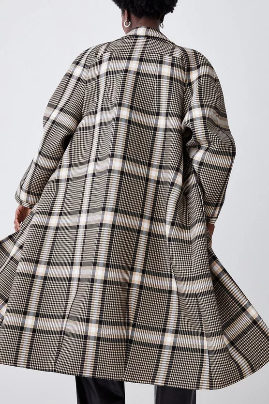 Best Pirce π Karen Millen Italian Check Balmacaan π§₯ Coat - multi π₯° - Image 6
