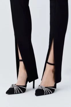 Best deal 🛒 Karen Millen Satin Diamante Knot Stiletto Heel ✨