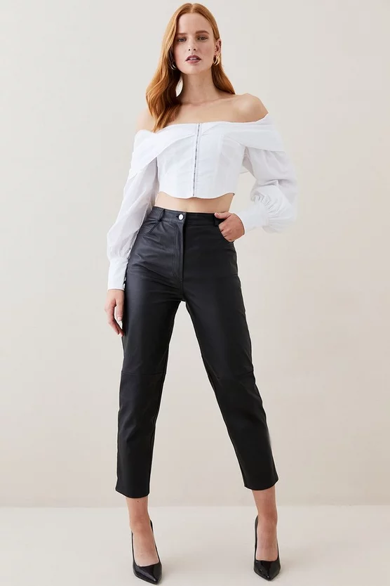 Wholesale π― Karen Millen Lydia Millen Draped Shoulder Poplin Woven Blouse - white π - Image 3