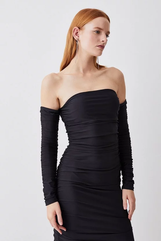 Cheap π₯° Karen Millen Gathered Slinky Bardot Maxi π Dress π― - Image 2
