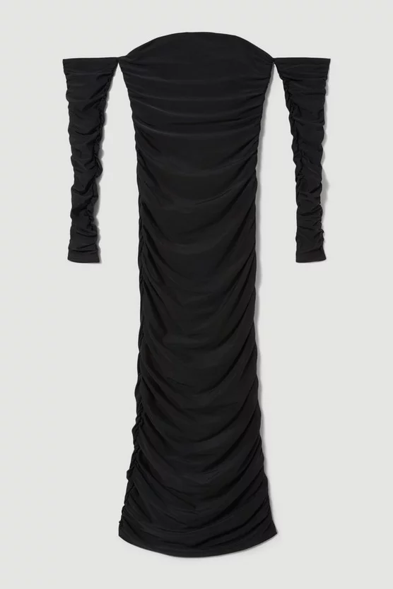 Cheap π₯° Karen Millen Gathered Slinky Bardot Maxi π Dress π― - Image 4