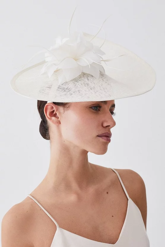 Cheapest β Karen Millen Feather & Quill Disc Fascinator π