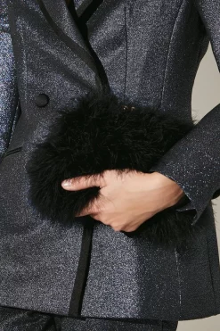 Wholesale 🥰 Karen Millen Small Feather Clutch Chain Bag 💯