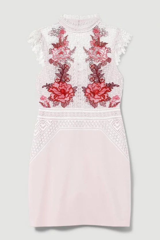 Flash Sale 𧨠Karen Millen Rose Guipure Lace Mini π Dress π - Image 4