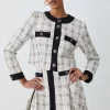 Best reviews of 🔥 Karen Millen Tweed Button Front Aline Mini 👗 Skirt - cream ❤️