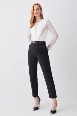 Coupon ⭐ Karen Millen Tailored Slim Leg Trouser - black 👍