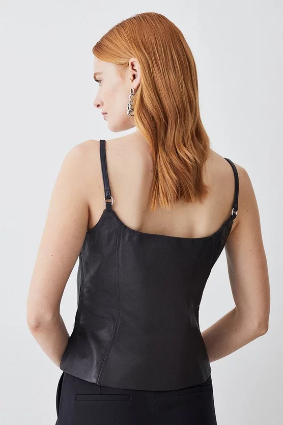 Hot Sale ๐ Karen Millen Leather Strap Cami Top โ - Image 3