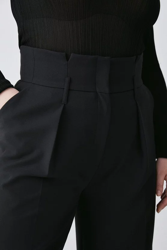 Wholesale π Karen Millen Plus Size Compact Stretch High Waist Wide Leg Trouser βοΈ - Image 2