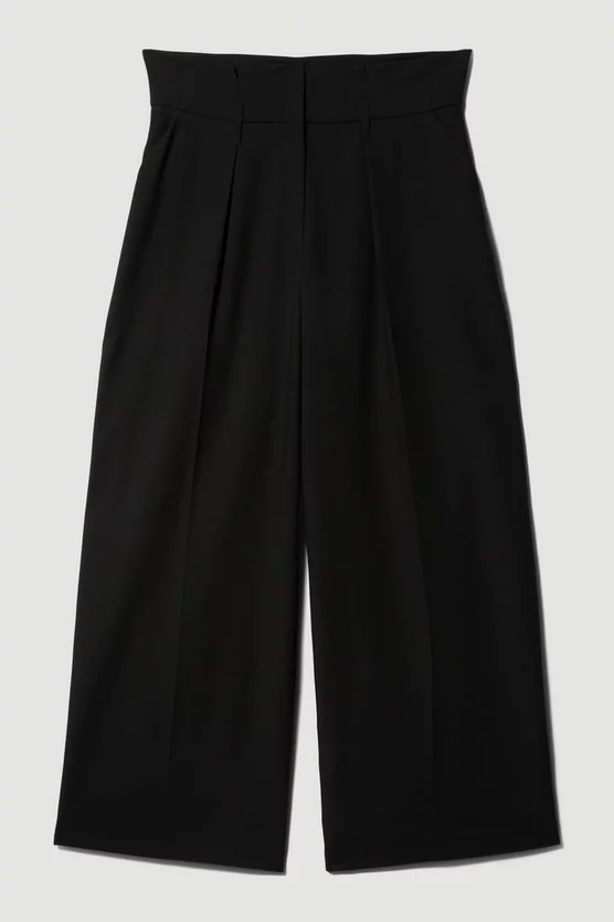 Wholesale π Karen Millen Plus Size Compact Stretch High Waist Wide Leg Trouser βοΈ - Image 4