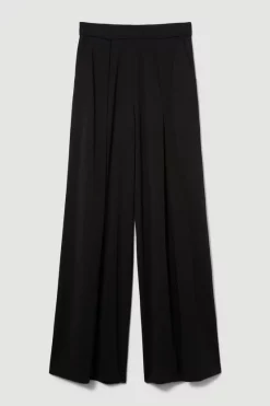 Discount 💯 Karen Millen Pleat Detail Wide Leg Trouser 🧨