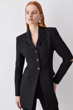 New 🌟 Karen Millen Clean Tailored Split Detail Blazer 🧨