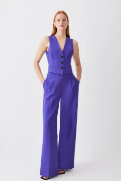 Best reviews of 😀 Karen Millen Petite Clean Tailored Waistcoat - purple 🤩