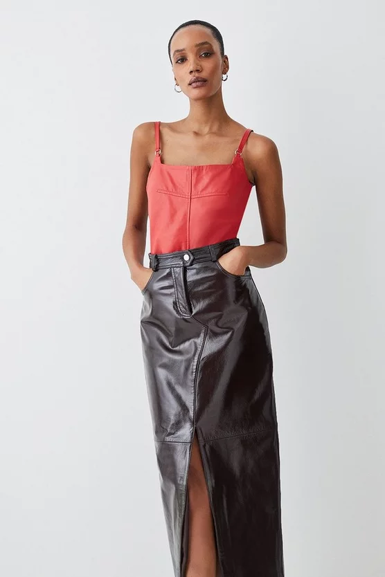 Hot Sale ๐ Karen Millen Leather Strap Cami Top โ - Image 6