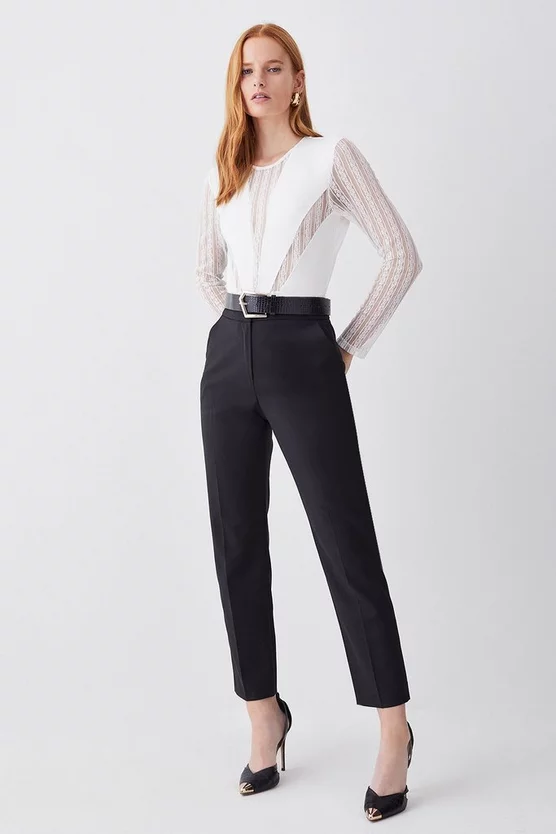 Coupon โญ Karen Millen Tailored Slim Leg Trouser - black ๐ - Image 6