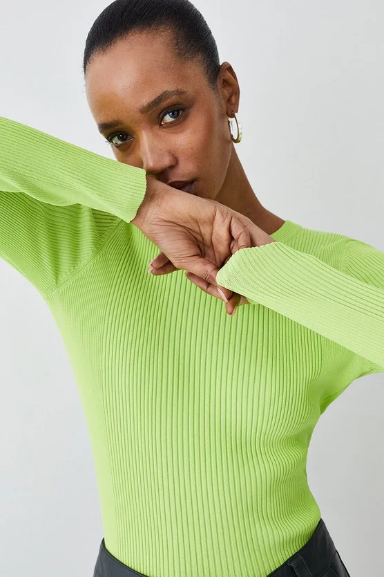 Budget π Karen Millen Rib Crew Neck Knit Jumper βοΈ - Image 7